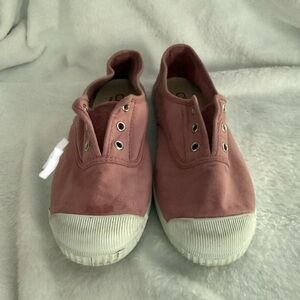 Cienta No Laces Pink Canvas Shoes Girls 33 2.5 Play Sneakers